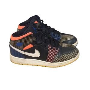 Air Jordan 1 Mid MMD Multi Grid DC4092 001 - Size 6Y